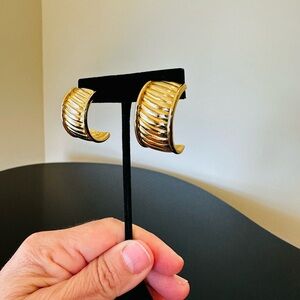 Givenchy Authentic Luxury Vintage Retro 80s Runway Iconic Designer RARE Earrings